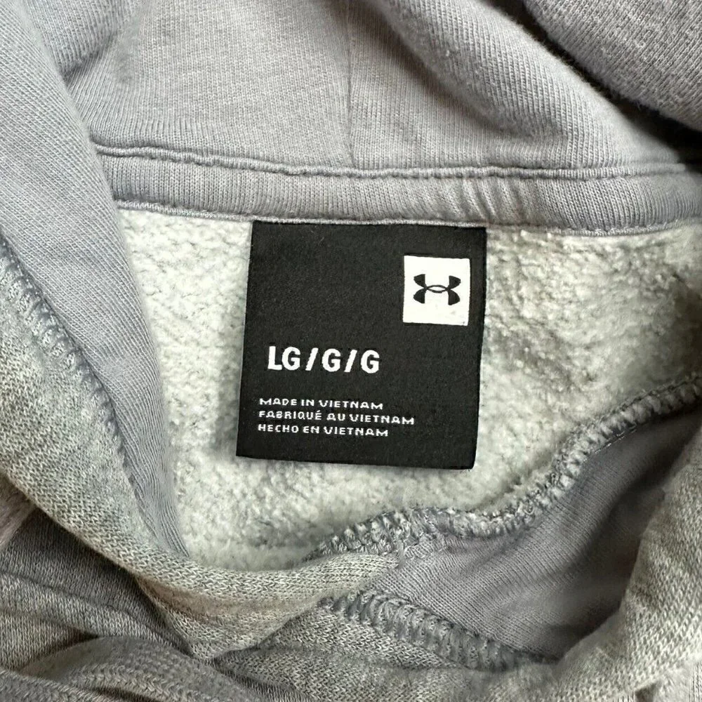 Under Armour Pullover Hoodie Sweatshirt Gray Adult Large - Picture 3 of 5